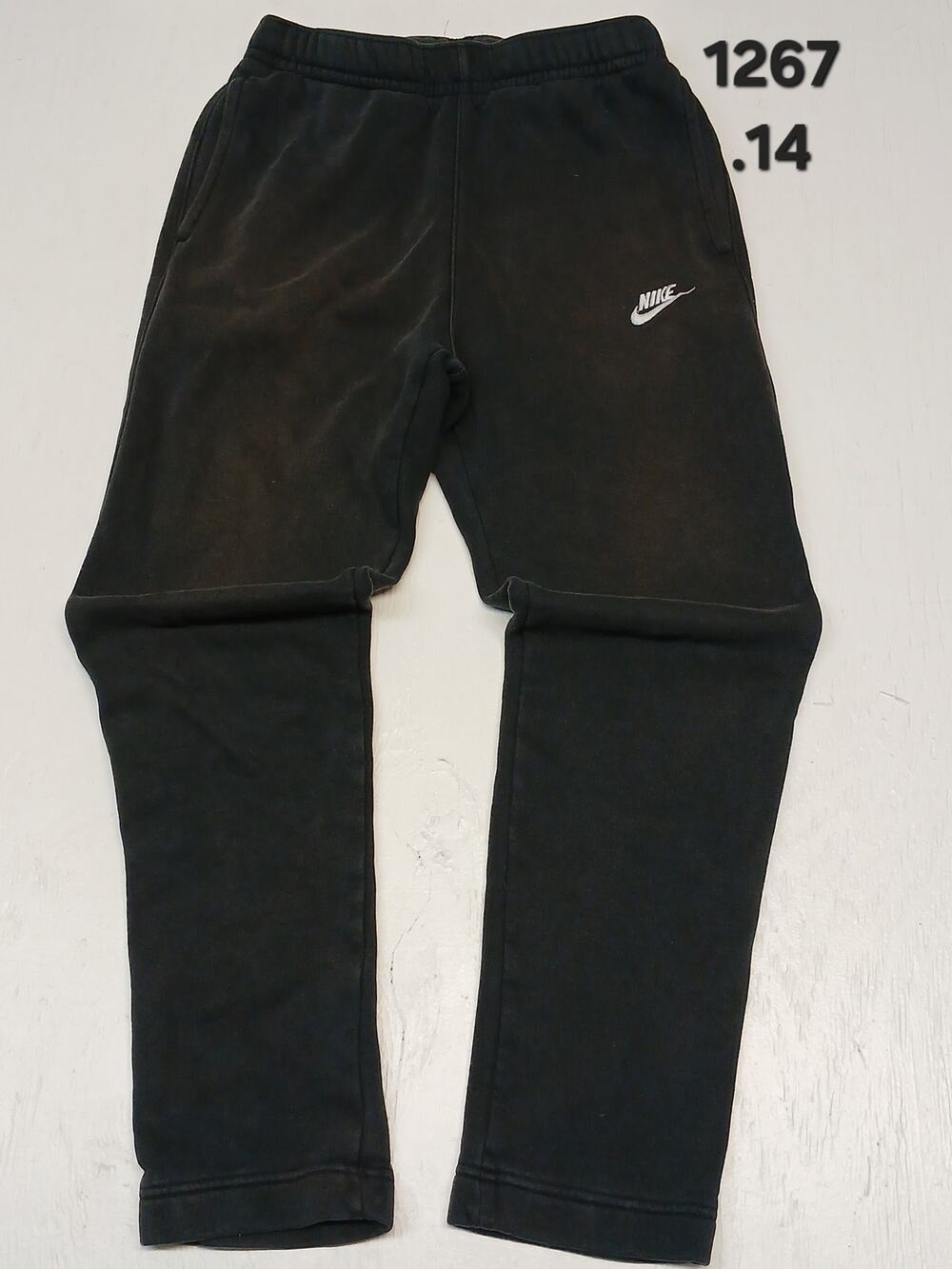 Nike (S) Black Cuffed Pocket Activewear Faded Sweatpants